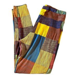 Lularoe Square Colorful Print Leggings Size T/C GUC #0682